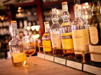 Whiskey und Whisky Auswahl im Restaurant Riepe Lünen